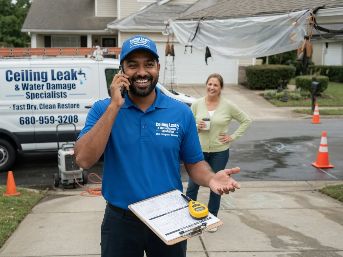 Ceiling Leak Cleanup Bokchito, OK FAQs